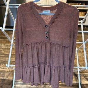 Hailey and co Henley babydoll top